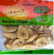 Eden Banana Chip Honey-dipped 250g