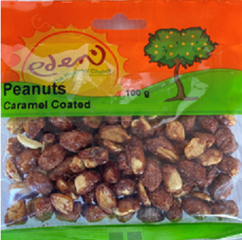 Eden Peanuts Caramel Coated 100g