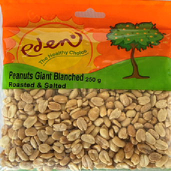 Eden Peanuts Blanched Plain Roast 100g