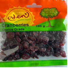 Eden Cranberries 100g