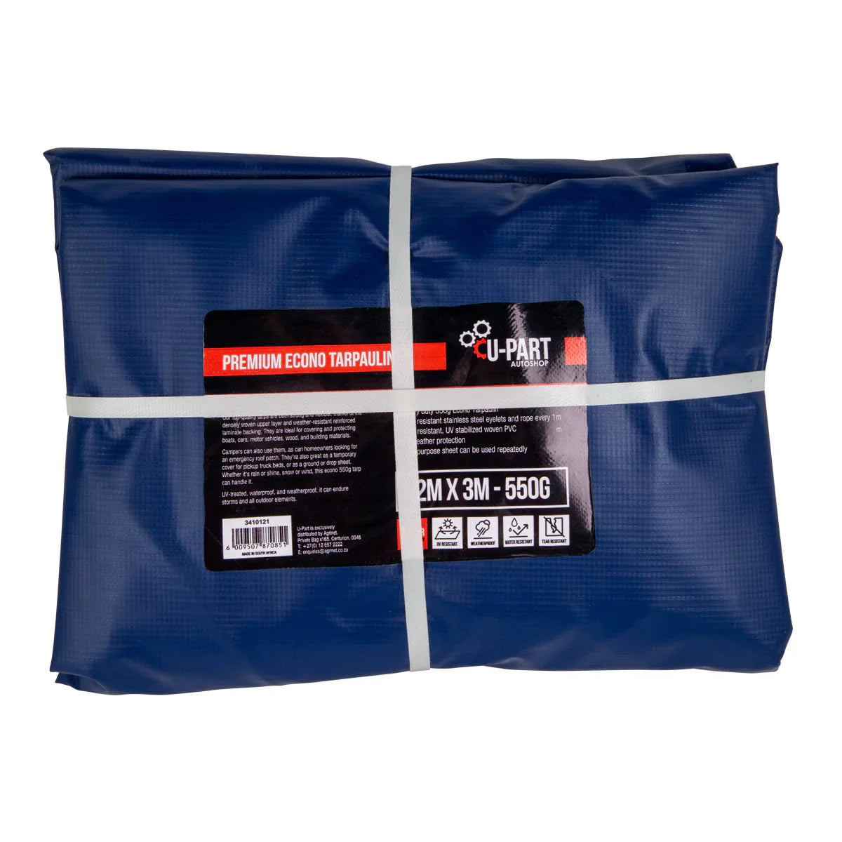 Tarp 7 x 4M 550GSM Blue U-part