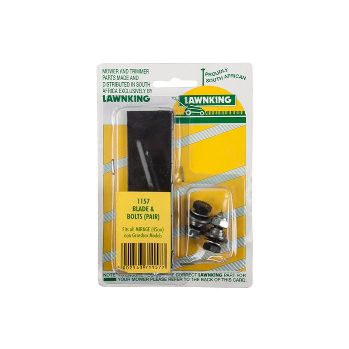 Lawnking L/m Blade & Bolt Util Pair Mira