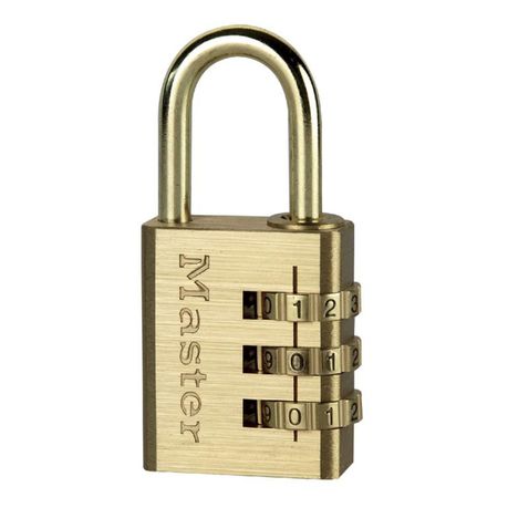 PADLOCK COMBINATION BRASS 30MM MASTER