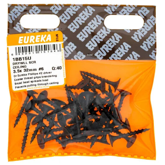 Eureka Drywll SCR Ceiling 3.5 x 32mm 6 Q:40 Eurek