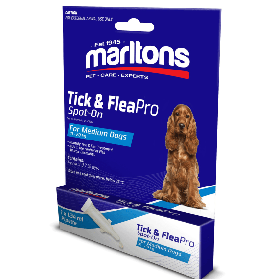 Marltons Tick & Flea Pro Spot on Med Dog