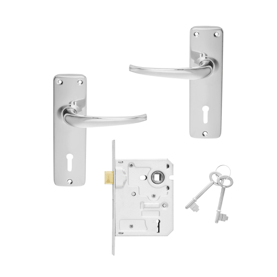 LOCKSET INSERT PREM 2L C/PLATE MACKIE