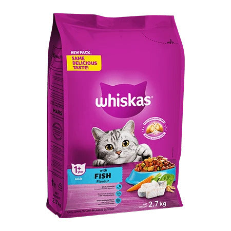 Cat Food Adult 2.7kg FISH Whiskas