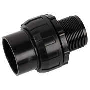 Union Male Black PVC 40mm