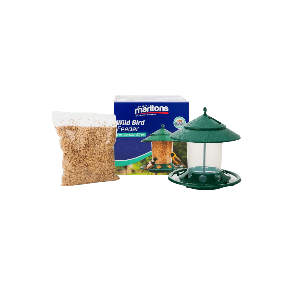 Marltons Feeder in Box + Free Seed Wild Bird