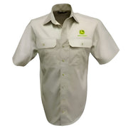John Deere Shirt Two Tone Safari & Stone