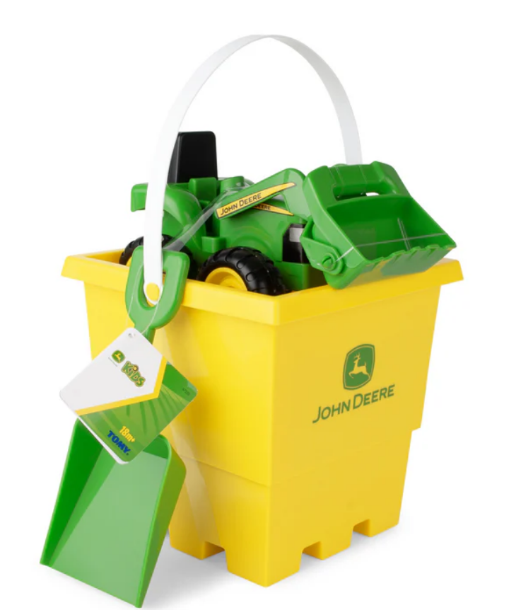 JOHN DEERE BUCKET WITH 6" GREEN TRACTOR