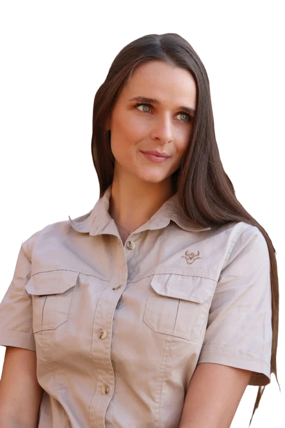 Bosbul Bush Shirt Vented Cotton Fitte Stone 3XL