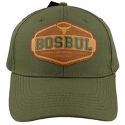 Bosbul Cap Olive Ripstop Leather Patch