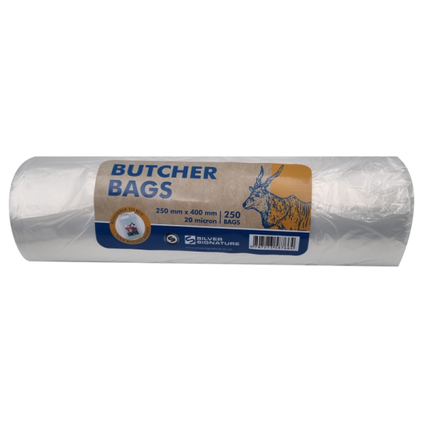 Silver Sig Butcher Bags 250mm x 400mm Roll