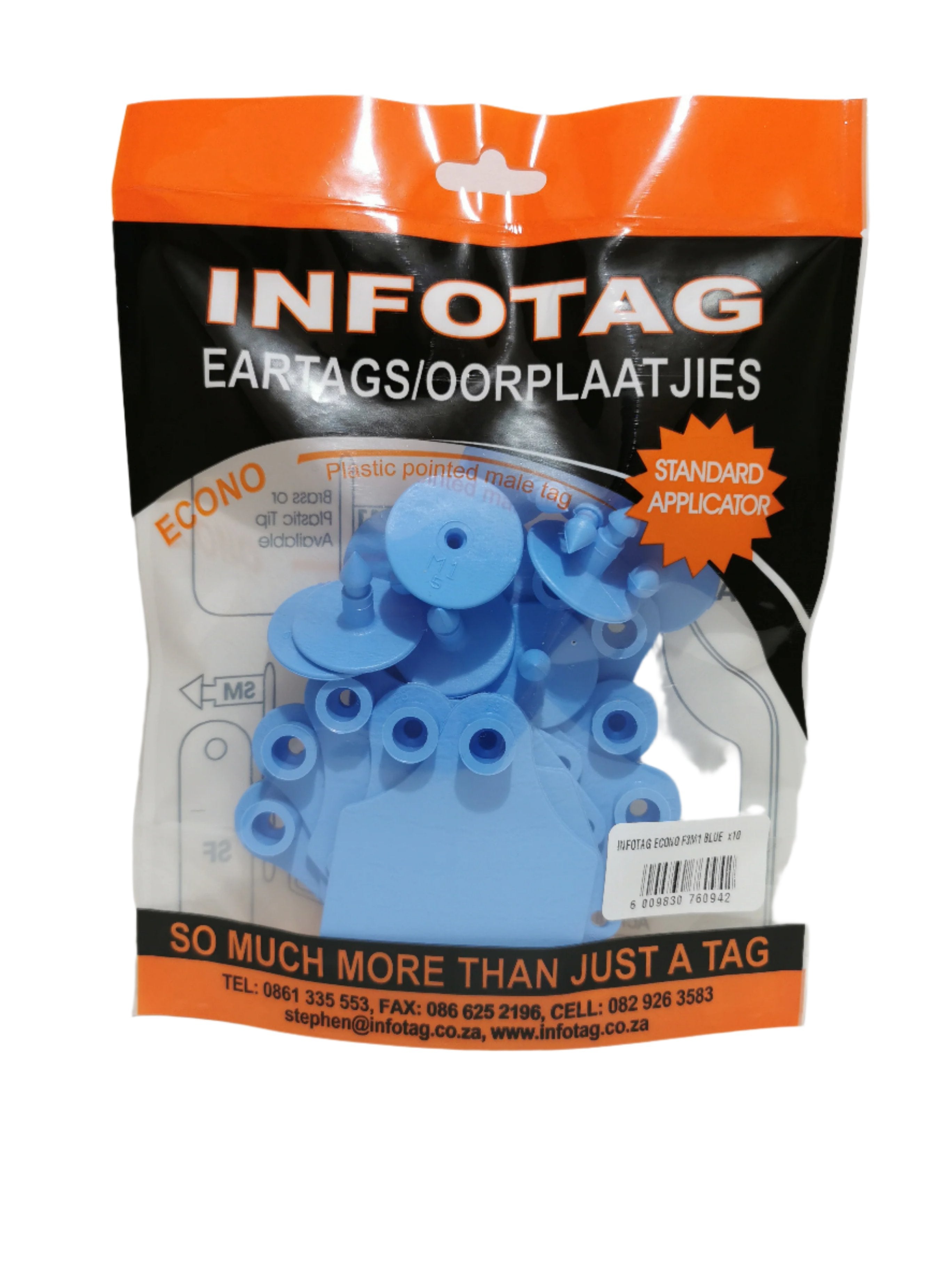 Antrovet Ear Tag Blue F3/m1 Econo 10's