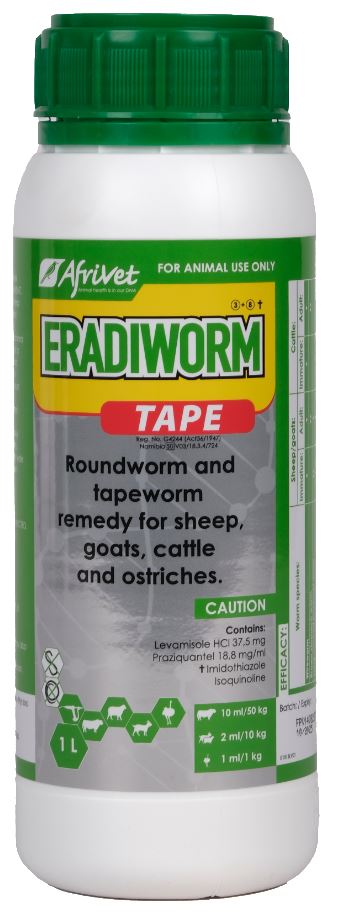 Afrivet Dos Eradiworm + Tape 1L