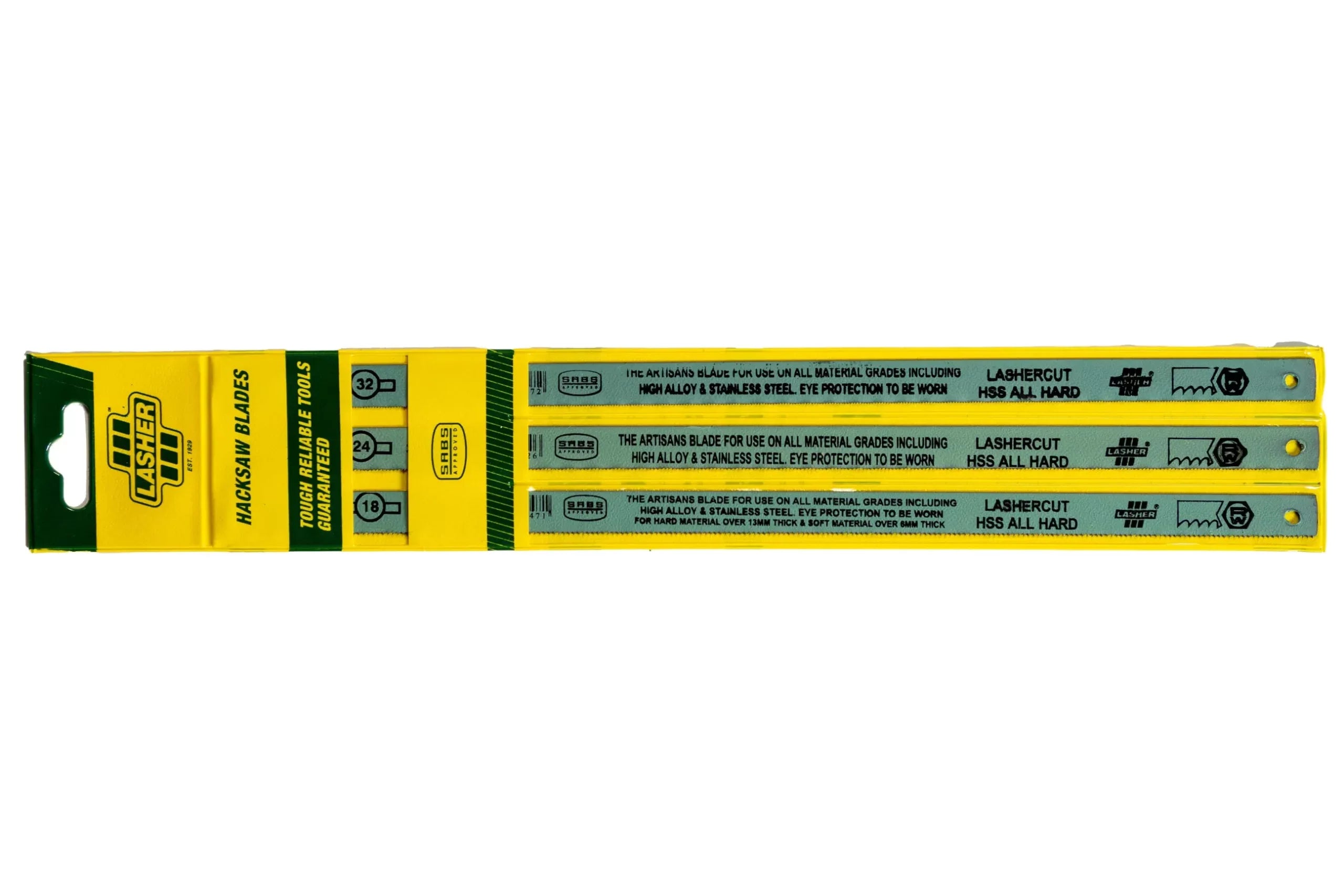 Lasher Hacksaw Cut 18,24,32t Q:3 Sabs