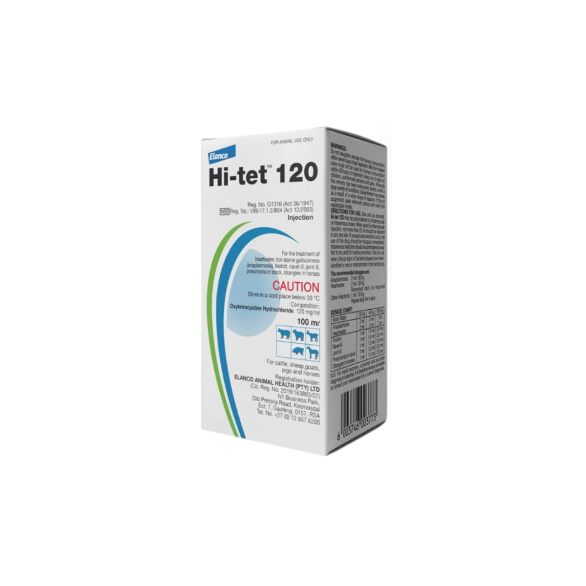 Hitet 120 INJ 100ml Elanco