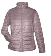 John Deere Ladies Puffer Jacket Dusty Pink 16 Jd