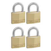 Master Padlock Brass KA 30mm 4PK