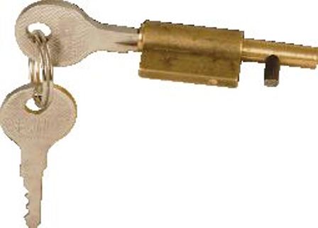 KEYHOLE BLOCKER BRASS MACKIE