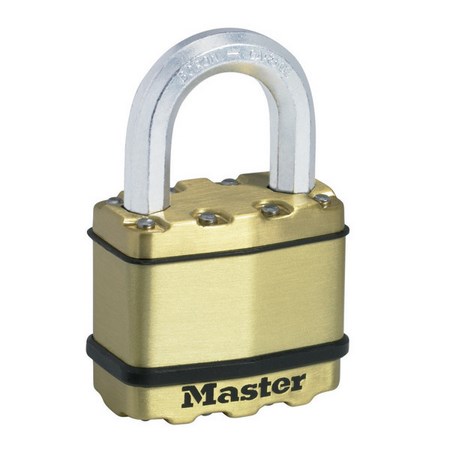 PADLOCK EXCELL LAM KD BRASS 50MM MASTER
