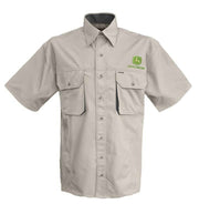 John Deere Mens Shirt Ripstop Oli/stone 4XL Jd
