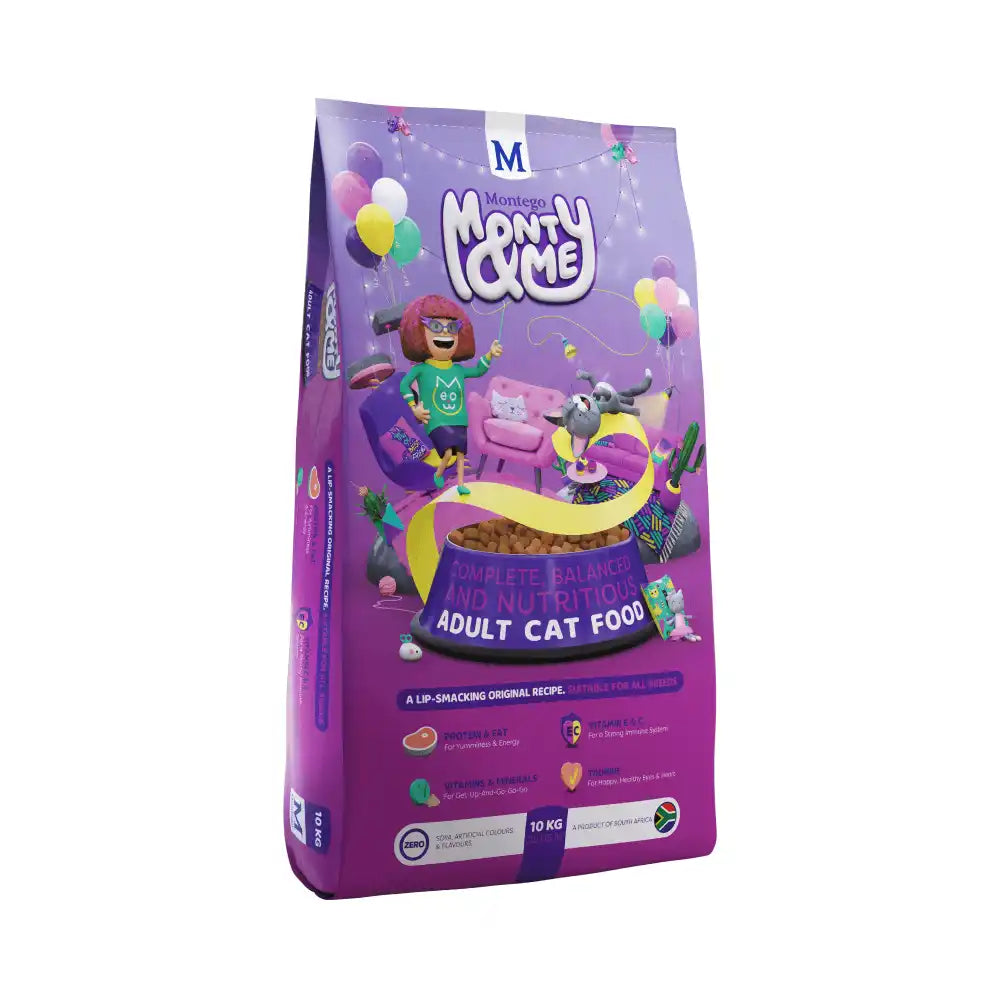 CAT FOOD ADULT 10KG MONTY & ME MONTEGO