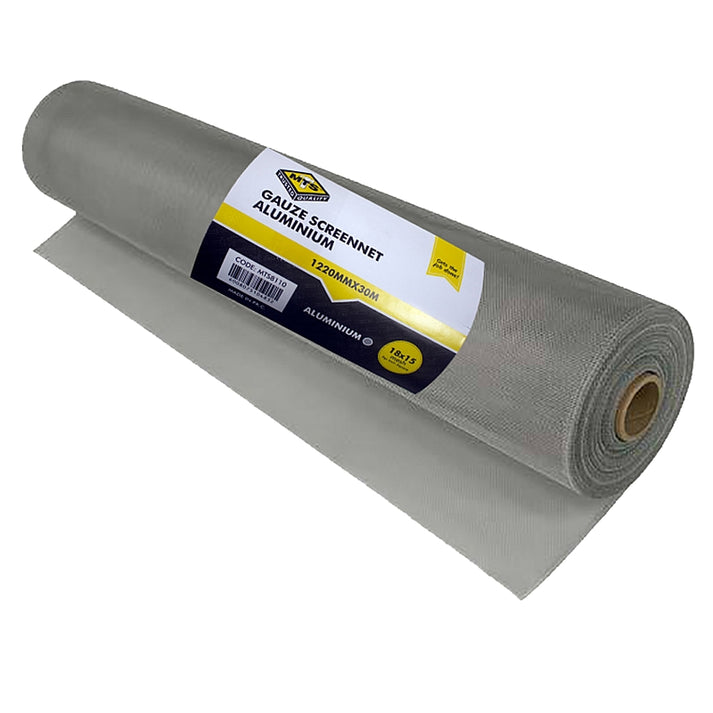 Matweld Gauze Screen Net Alum 1.22 x 30M Natural P/m