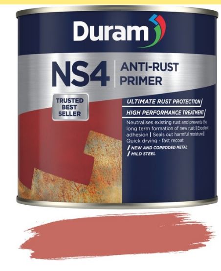Duram NS4 Metal Primer 500ml Red Oxide