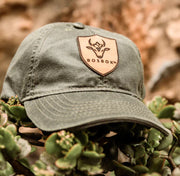 Bosbul Olive Oilskin Leather Patch Bosbok
