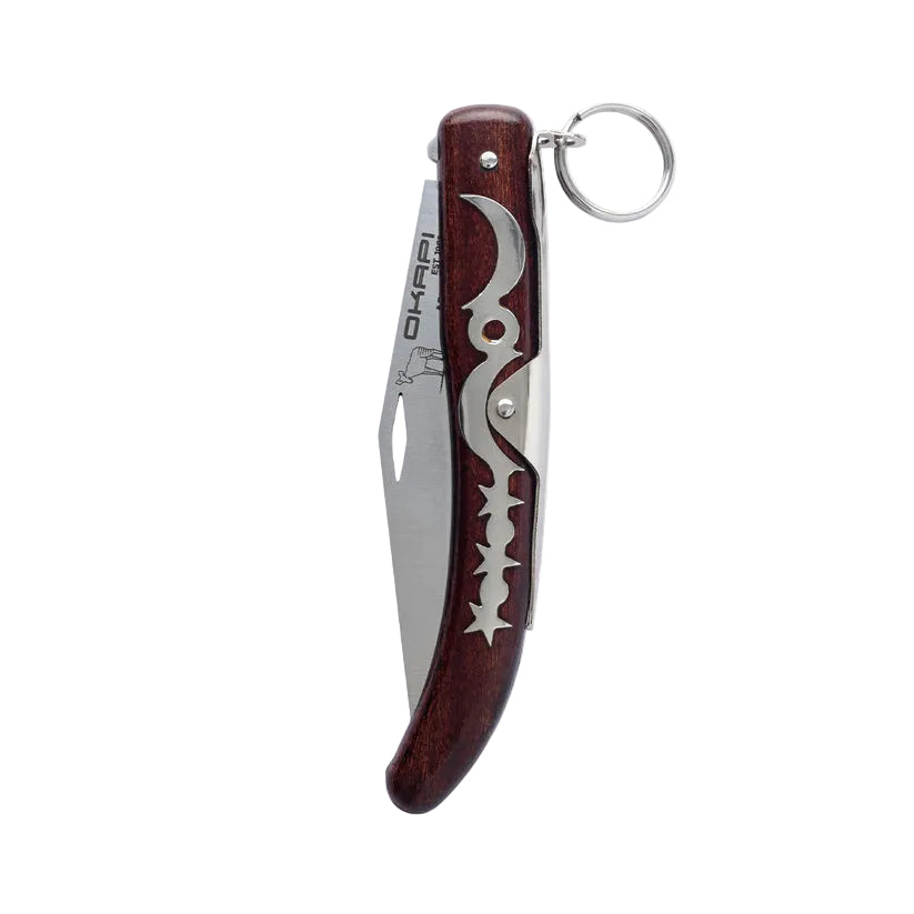 Okapi Lock 907E Knife Wood Veneer