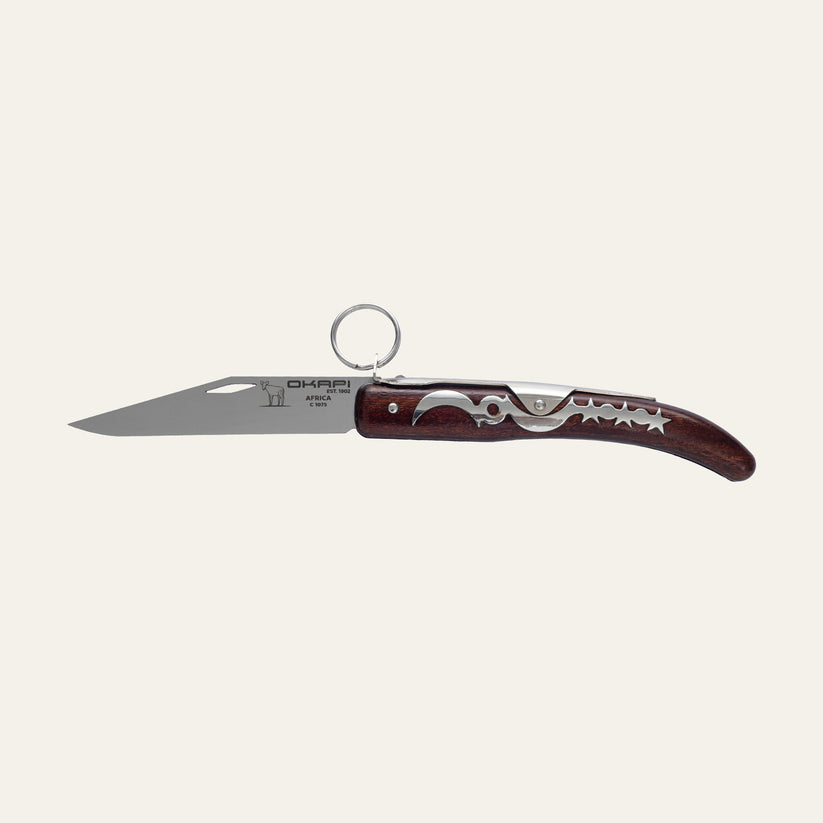 Okapi Lock 907E Knife Wood Veneer