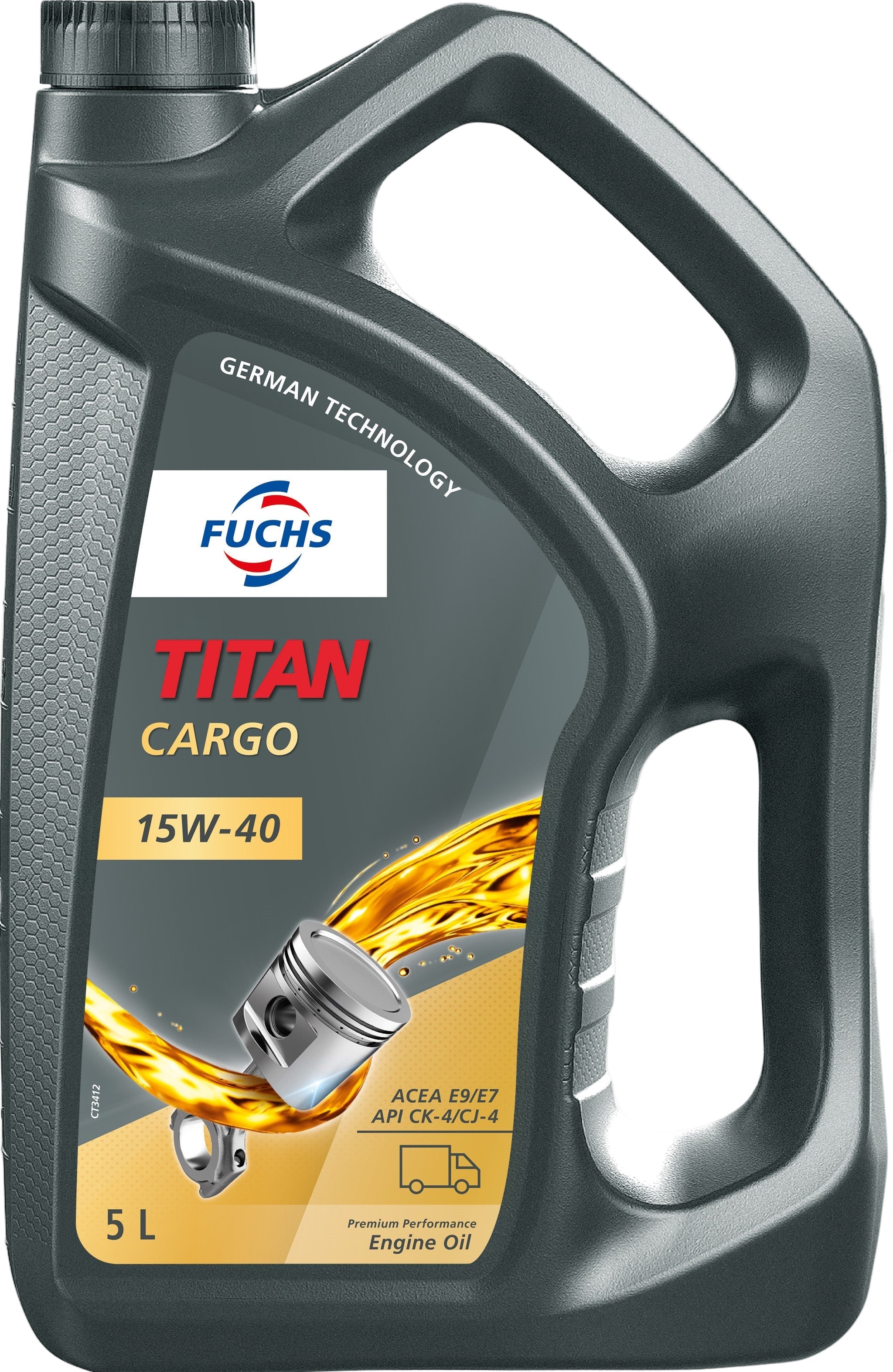 OIL TITAN CARGO SAE 15W-40 5L FUCHS