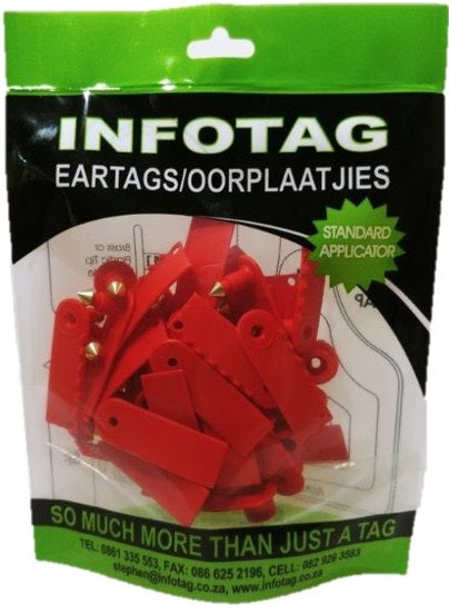 EAR TAG RED SHEEP 20'S ANTROVET