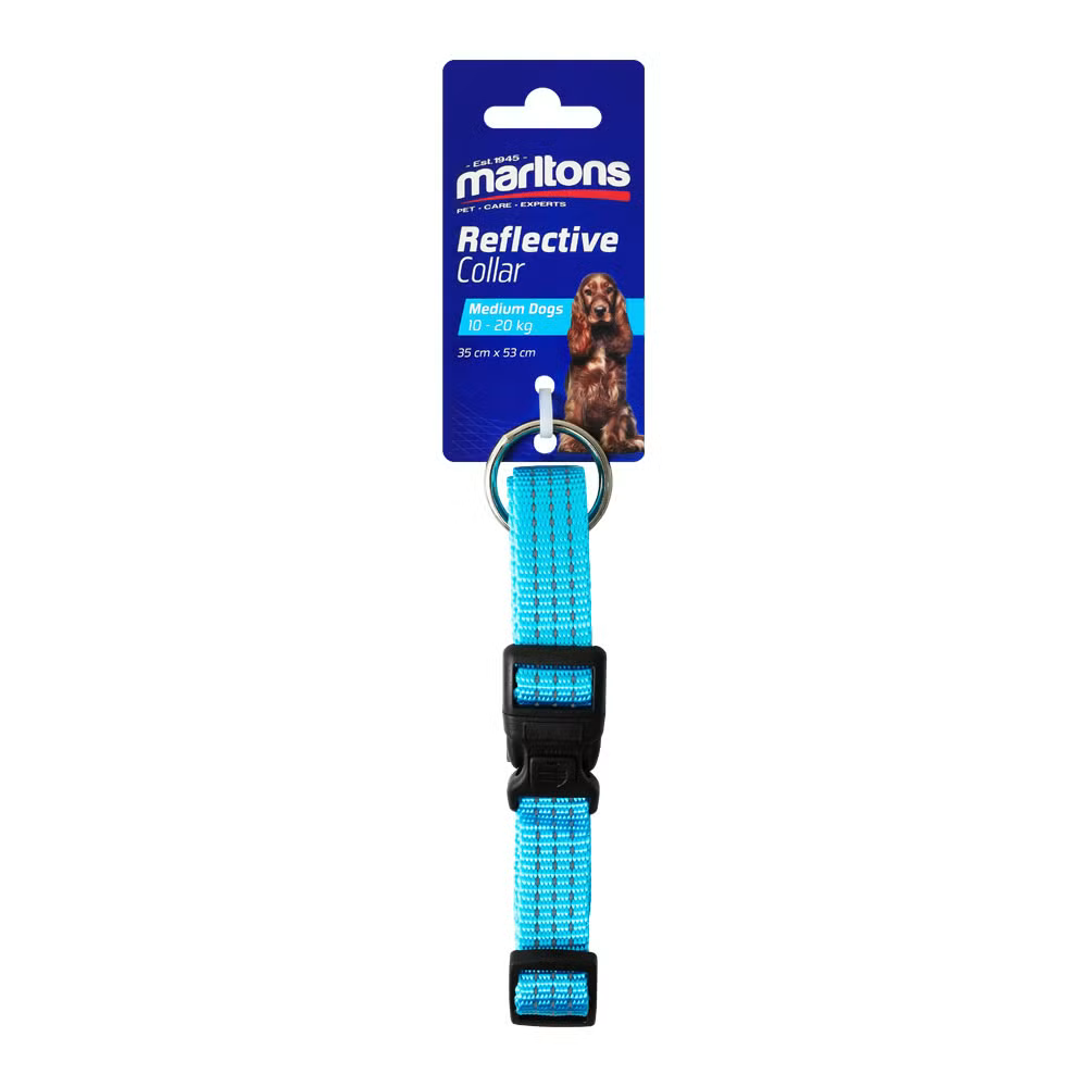 Marltons Collar Reflective 20mm 40-55mm - Blue