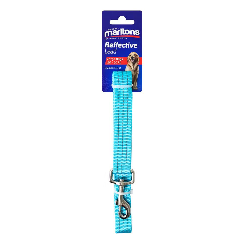 Marltons Lead Reflective 25mm - Blue