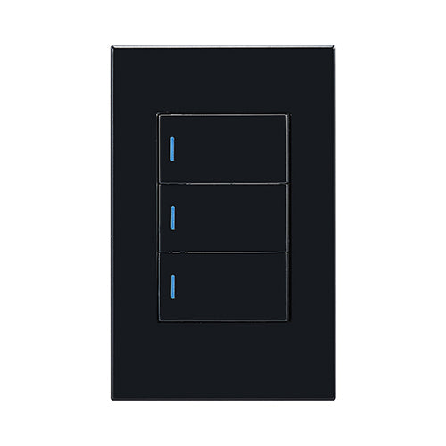 DC - SWITCH LIGHT 3 L2W BLK HORIZON