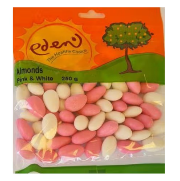 Eden Almonds Pink & White 250g