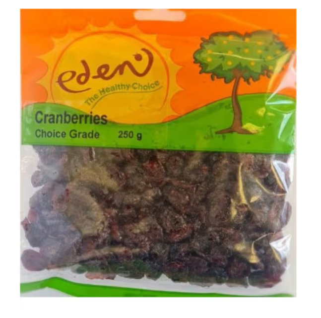 Eden Cranberries 250g