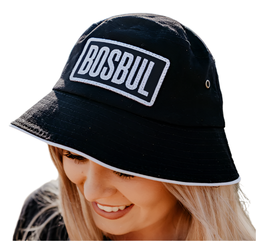 Bosbul Cap Black/white Bucket Hat