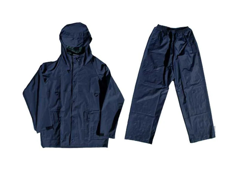 RAINSUIT RUBBERISED NAVY 2XL PIONEER