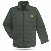 John Deere Mens Dark Olive Puffer Jacket