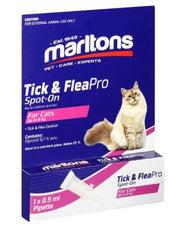 Marltons Tick & Flea Pro Spot on 0.5ml Cats Marlt