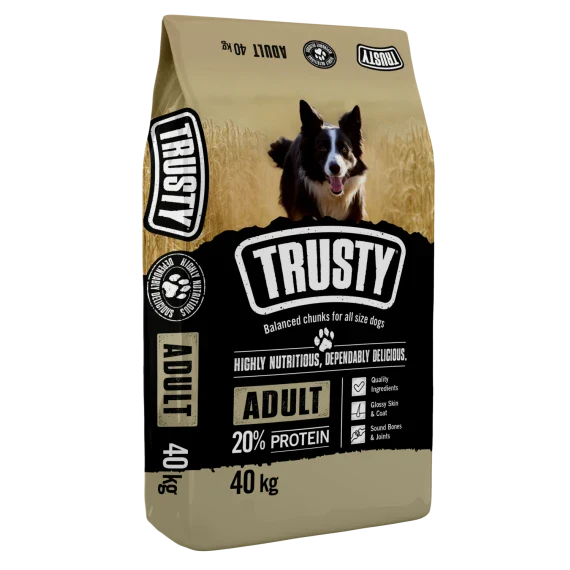 DOG FOOD BEEF 40KG TRUSTY AVI