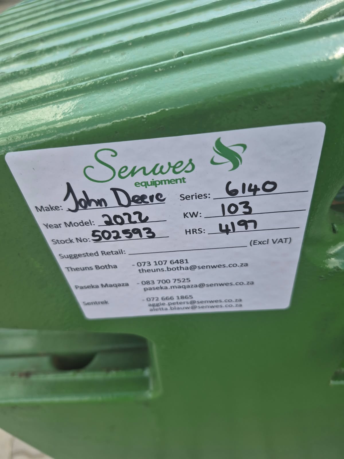 2022 John Deere 6140M