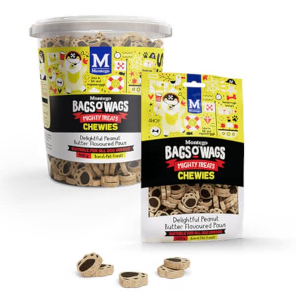 PAWS PEANUT BUTTER 120G BAGS O WAGS