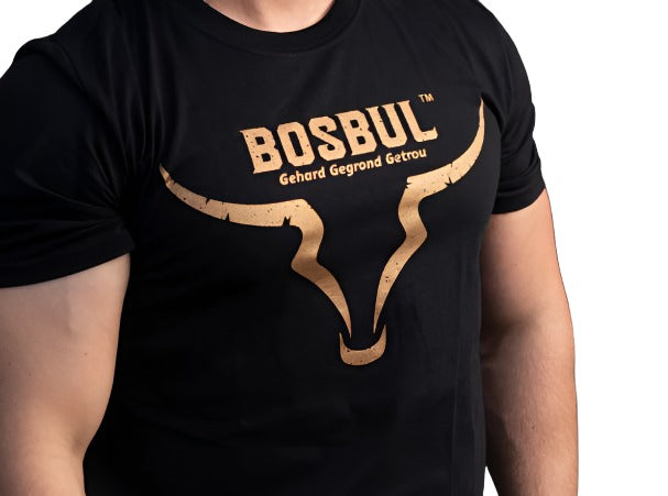 Bosbul T-shirt Black with Bronze Bull S