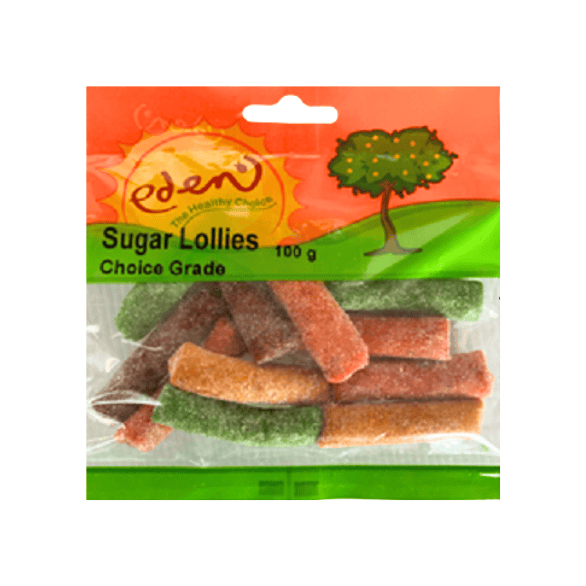 Eden Sugar Lollies 100g