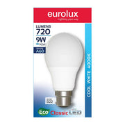 Eurolux Globe A60 LED C/white B22 9W